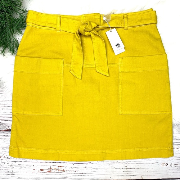 Tory Burch Dresses & Skirts - NWT🤩 |•TORY BURCH•| Mustard Denim Skirt